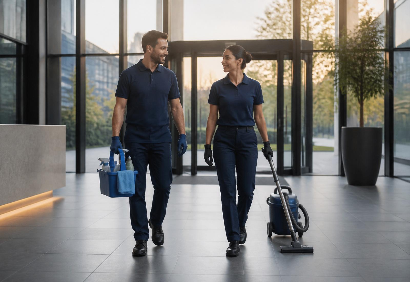 SpotZero team entering a corporate lobby